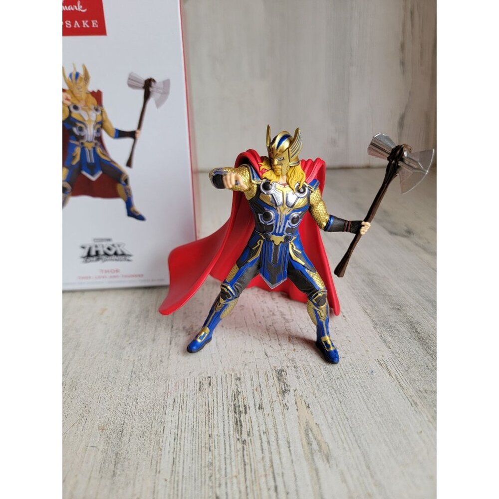 Hallmark Thor love Thunder‎ ornament Xmas Marvel superhero